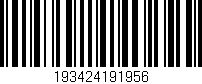 Código de barras (EAN, GTIN, SKU, ISBN): '193424191956'