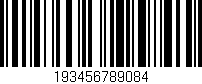 Código de barras (EAN, GTIN, SKU, ISBN): '193456789084'