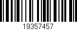 Código de barras (EAN, GTIN, SKU, ISBN): '19357457'