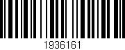 Código de barras (EAN, GTIN, SKU, ISBN): '1936161'