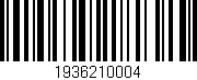 Código de barras (EAN, GTIN, SKU, ISBN): '1936210004'