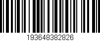 Código de barras (EAN, GTIN, SKU, ISBN): '193648382826'