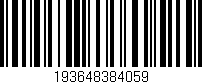 Código de barras (EAN, GTIN, SKU, ISBN): '193648384059'