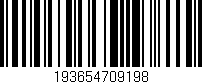 Código de barras (EAN, GTIN, SKU, ISBN): '193654709198'