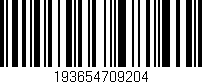 Código de barras (EAN, GTIN, SKU, ISBN): '193654709204'