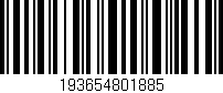 Código de barras (EAN, GTIN, SKU, ISBN): '193654801885'