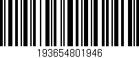 Código de barras (EAN, GTIN, SKU, ISBN): '193654801946'