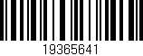 Código de barras (EAN, GTIN, SKU, ISBN): '19365641'