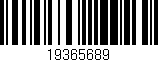 Código de barras (EAN, GTIN, SKU, ISBN): '19365689'