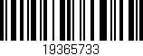 Código de barras (EAN, GTIN, SKU, ISBN): '19365733'