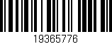 Código de barras (EAN, GTIN, SKU, ISBN): '19365776'