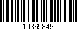 Código de barras (EAN, GTIN, SKU, ISBN): '19365849'