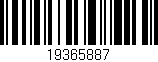 Código de barras (EAN, GTIN, SKU, ISBN): '19365887'