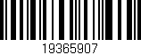 Código de barras (EAN, GTIN, SKU, ISBN): '19365907'