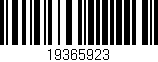 Código de barras (EAN, GTIN, SKU, ISBN): '19365923'