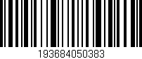 Código de barras (EAN, GTIN, SKU, ISBN): '193684050383'