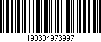 Código de barras (EAN, GTIN, SKU, ISBN): '193684976997'