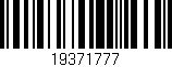 Código de barras (EAN, GTIN, SKU, ISBN): '19371777'