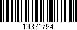 Código de barras (EAN, GTIN, SKU, ISBN): '19371794'