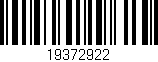 Código de barras (EAN, GTIN, SKU, ISBN): '19372922'