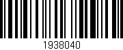 Código de barras (EAN, GTIN, SKU, ISBN): '1938040'