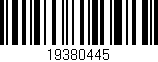 Código de barras (EAN, GTIN, SKU, ISBN): '19380445'