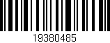 Código de barras (EAN, GTIN, SKU, ISBN): '19380485'