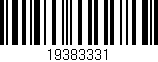 Código de barras (EAN, GTIN, SKU, ISBN): '19383331'