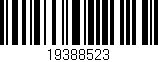 Código de barras (EAN, GTIN, SKU, ISBN): '19388523'