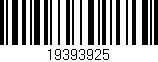 Código de barras (EAN, GTIN, SKU, ISBN): '19393925'