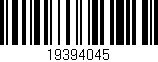 Código de barras (EAN, GTIN, SKU, ISBN): '19394045'