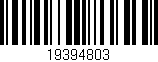 Código de barras (EAN, GTIN, SKU, ISBN): '19394803'