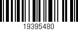 Código de barras (EAN, GTIN, SKU, ISBN): '19395480'