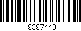 Código de barras (EAN, GTIN, SKU, ISBN): '19397440'