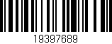 Código de barras (EAN, GTIN, SKU, ISBN): '19397689'
