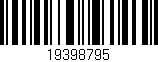Código de barras (EAN, GTIN, SKU, ISBN): '19398795'