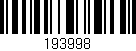 Código de barras (EAN, GTIN, SKU, ISBN): '193998'