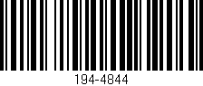 Código de barras (EAN, GTIN, SKU, ISBN): '194-4844'