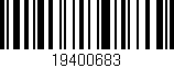 Código de barras (EAN, GTIN, SKU, ISBN): '19400683'