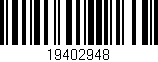 Código de barras (EAN, GTIN, SKU, ISBN): '19402948'