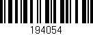 Código de barras (EAN, GTIN, SKU, ISBN): '194054'
