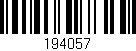 Código de barras (EAN, GTIN, SKU, ISBN): '194057'