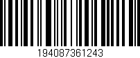 Código de barras (EAN, GTIN, SKU, ISBN): '194087361243'