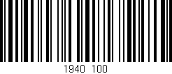 Código de barras (EAN, GTIN, SKU, ISBN): '1940/100'