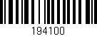 Código de barras (EAN, GTIN, SKU, ISBN): '194100'
