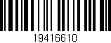 Código de barras (EAN, GTIN, SKU, ISBN): '19416610'