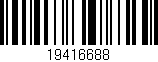 Código de barras (EAN, GTIN, SKU, ISBN): '19416688'