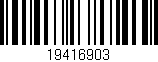 Código de barras (EAN, GTIN, SKU, ISBN): '19416903'