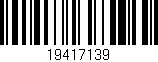 Código de barras (EAN, GTIN, SKU, ISBN): '19417139'