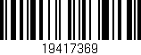 Código de barras (EAN, GTIN, SKU, ISBN): '19417369'